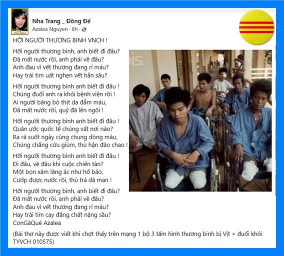 HỠI NGƯỜI THƯƠNG BINH VNCH