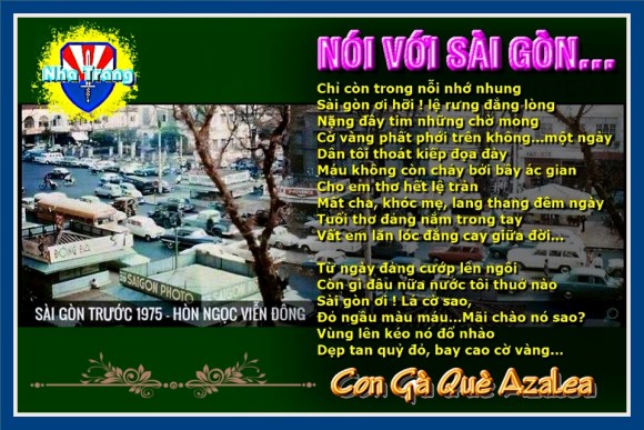 NÓI VỚI SÀI GÒN…